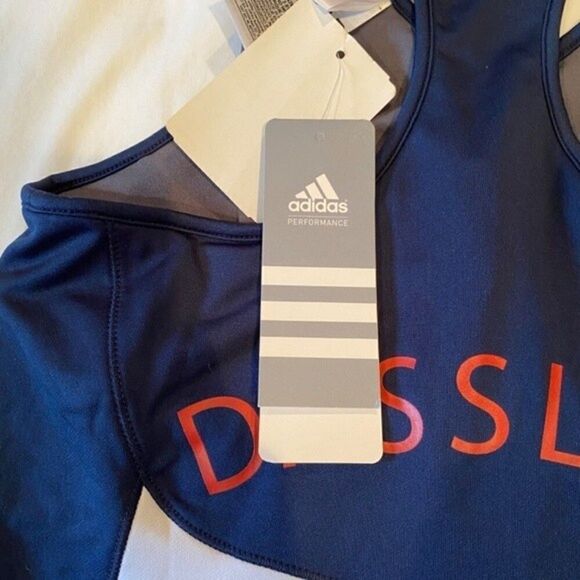Adidas Dassler MT Fit Tank Racerback Builtin Bra SM NWT - Picture 5 of 7